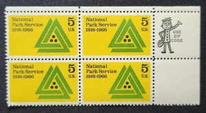 US Scott 1314 - National Park Service - MNH - 1966 Issue - Block of 4 - Picture 1 of 1