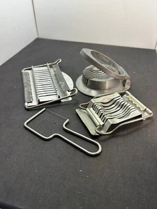 Cortadora de alambre de aluminio de colección huevos queso, palmadita de mantequilla/cortadora de huevos, huevo duro - Imagen 1 de 9