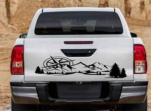 Toyota Hilux Tailgate Graphics Rear Decals Mountains Stickers - Picture 1 of 4