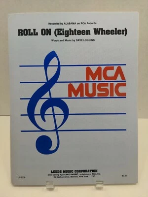 Partituras Roll On Eighteen Wheeler Alabama nuevas stock antiguo piano guitarra VoicF4AN Foto 1 de 2