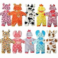 ebuddy 7 Pcs Doll Clothes with Hat and Coat for 43cm New Born Baby 