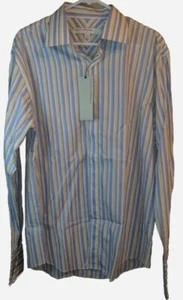Perry Ellis Portfolio Blue Button Down Shirt Size 17 32/33 New NWT *17/H* - Picture 1 of 6