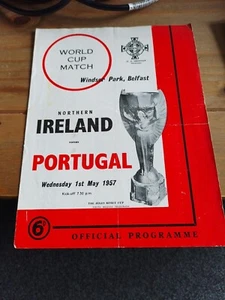 NORTHERN IRELAND v Portugal (World Cup Qualifier) 1957 1/5/1957 - Picture 1 of 6