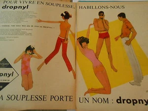 PUB DROPNYL la souplesse habillons nous Advert Print 1962 - Picture 1 of 1