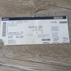 Altes Ticket JEAN MICHEL JARRE Juli 2012 Köln - Bild 1 von 1
