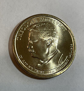2013 D Theodore Roosevelt Presidential Dollar Brilliant Uncirculated US Coin!