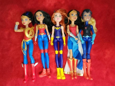 Lot of 5! Dolls Mattel DC Comics Super Hero Girls! 12" Tall Mattel Cover