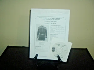 Star Trek DS9 to Nemesis Era Admiral Jacket Pattern S, M, L, XL, 2XL New/w CD - Picture 1 of 3