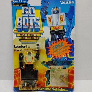 1985 Vtg Sealed TONKA GO-BOTS Leader-1 on card transformers robot 3D Sticker - Picture 1 of 4