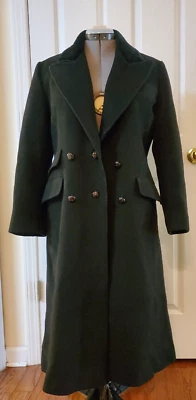 VTG 60’s Forstmann Stevens Fabric Women's Black Doublebreasted Wool Heavy Coat - Image 1 of 4