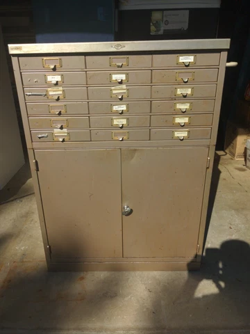 Antique Stackable File Cabinet Art Metal Jamestown NY Cover