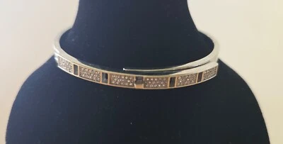 Michael Kors Silver Tone Pave Key Lock Bracelet MSRP $125 NWT - Image 1 of 4