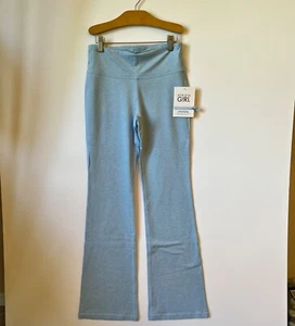 NWT Athleta Girl High Rise SoftLuxe Chit Chat Flare Pant Bluebell Blue Heath XL - Picture 1 of 2
