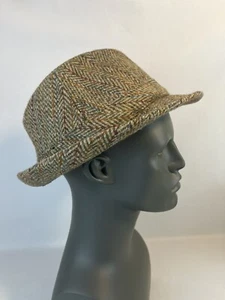 Vintage Kenmore Scotland Mixed Fibres Trilby Winter Hat - Size Large - Picture 1 of 17