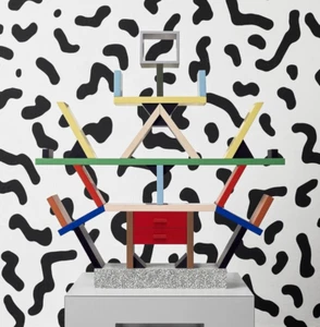 CARLTON bookcase miniature Ettore Sottsass MEMPHIS Milano Group made Italy wood - Picture 1 of 10