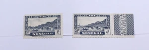 1935 French Senegal 1c 4c Stamp Bridge Postage Stamp Lot Set - Picture 1 of 2