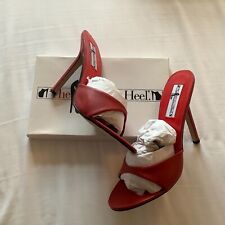 Extreme 5.5” Highest Heel red mules stiletto size UK 10 US 12 brand new in box
