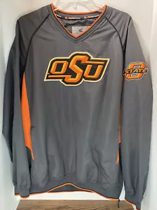 Colosseum Athletics OSU OKLAHOMA STATE COWBOYS grau V-Ausschnitt Pullover Herren Large - Bild 1 von 12