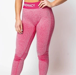 We Are SUPREMACY | Core Run Leggings - Bright Pink Gym Yoga Pants Size S RRP £90 - Picture 1 of 4