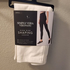 Simply Vera Wang White High Rise Shaping Legging - Size S Slimming NWT - Picture 1 of 2