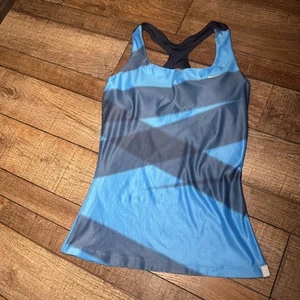 Girls Nike Sport Bra Tank, Built in Bra - bleu DRI-FIT - Picture 1 of 4