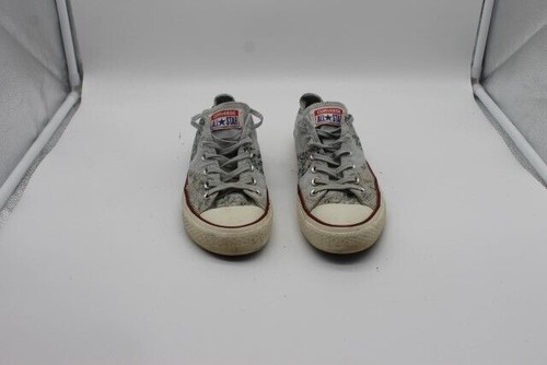 Scarpe Converse All Star Grigie Con Motivo Floreale Taglia 37 5 #A0298