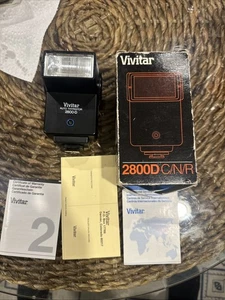 Vivitar 2800D M/P/O Shoe Mount Flash In Box  W Manual J - Picture 1 of 14