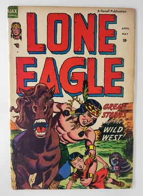 Lone Eagle #1 GD Golden Age Western Ajax Comic Book 1954 - Image 1 of 4