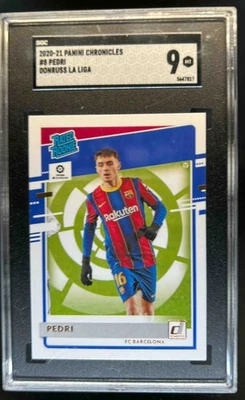 2020 Chronicles Pedri Donruss Rated Rookie La Liga #8 Barcelona SGC 9 - Image 1 of 2