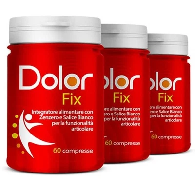 DOLOR FIX 3X1 Integratore Dolori Articolari Muscolari Antinfiammatorio - Immagine 1 di 3