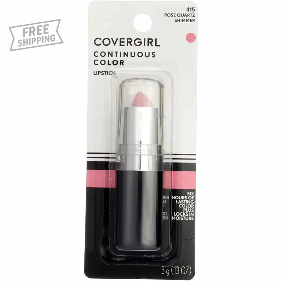 2x COVERGIRL Continuous Color Lipstick 415 Rose Quartz