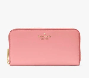 Neu Kate Spade Madison Saffiano Leder große kontinentale Geldbörse terrakotta pink - Bild 1 von 6