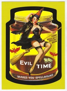 2018 Lost Wacky Pack Variations 8th Series FULL PUZZLE UNCUT SHEET "EVILTIME" nm - Picture 1 of 2