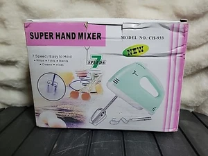 Super Hand Mixer Model CH-933 7 Speeds Easy To Hold Green - Picture 1 of 3