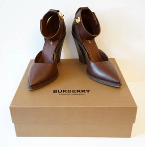 Burberry Ladies Cherwell Block-Heel Pointed Pumps Size 39-IT, 9-US - Picture 1 of 6