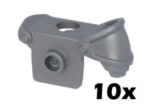 LEGO 10x armaduras de caballero - protector de hombro plata / flat silver - 65435 | NUEVO - Imagen 1 de 1