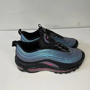 Nike Air Max 97 Gs Future Black Fuchsia Youth 5.5Y or Women 7 BQ7230 001 - Picture 1 of 8