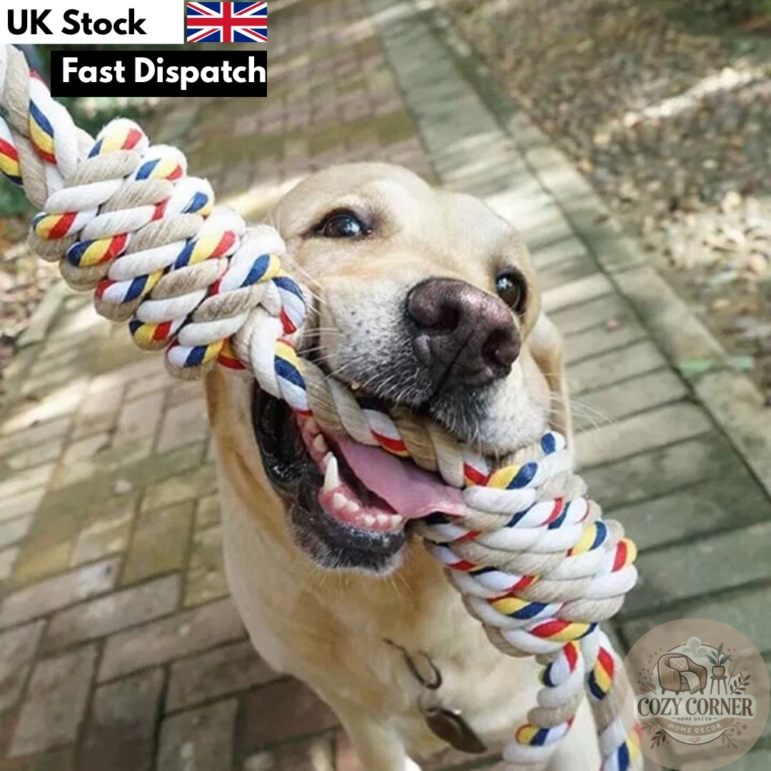 Rope Toys For Dogs Aggressive Chewers Ring Rope Toy Tug Of War Dog