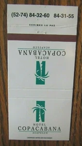ACAPULCO, MEXICO MATCHBOOK MATCHCOVER: COPACABANA HOTEL -F - Picture 1 of 1