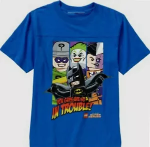Lego Batman La Película AZUL Niños Camiseta Talla 8 M 10-12 L Nuevo SUPERHÉROES - Imagen 1 de 1