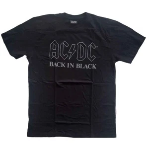 AC/DC Unisex T-Shirt: Back In Black (Black) (Size M) Clearance Sale NEW - Picture 1 of 1