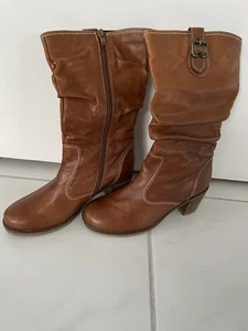 Braune/Cognacfarbene Stiefel von Gabor Gr. 4,5 (37,5) - Bild 1 von 7