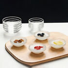 10 Pcs Clear Glass Bowls Pudding Bozai Cake Mold Transparent