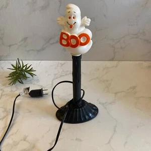 Vintage Atico 1996 Halloween Stand Up Ghost "BOO" plug in Blow Mold light up - Picture 1 of 5