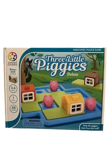 Smart Games Three Little Piggies Deluxe Game 48- Challenge Ages 3-6 Brand New - Picture 1 of 3