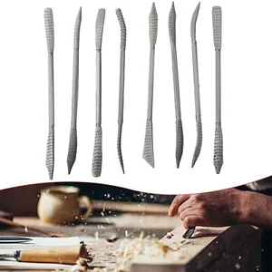 Coarse Riffler Files Mini Wood Rasp File Set 190mm Carbon Steel Double Ended - Picture 1 of 24