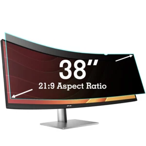 38 Inch Privacy Screen Filter for 21:9 Computer Curved Ultrawide Screen Monitor - Afbeelding 1 van 6