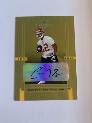 2005 Donruss Classics Rookie /499 Craphonso Thorpe #240 Rookie Auto RC - Image 1 of 2