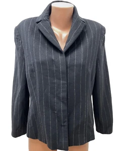 Annette Görtz Size De 42 XL 80% Wool Ladies Prior Jacket Coat Blazer Black - Picture 1 of 8
