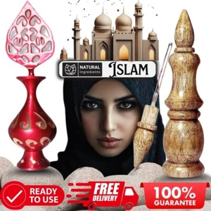 Arabic Eyeliner Water-Resistant, Long-Lasting With Wood & Brass Bottle Mix Usa - Picture 1 of 18